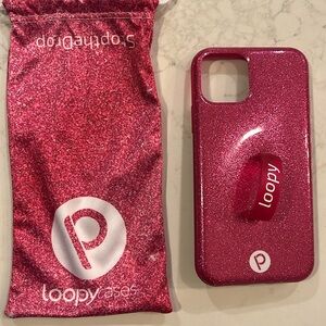 Loopy IPhone 11 Pro Pink Glitter Sparkle Phone Case
